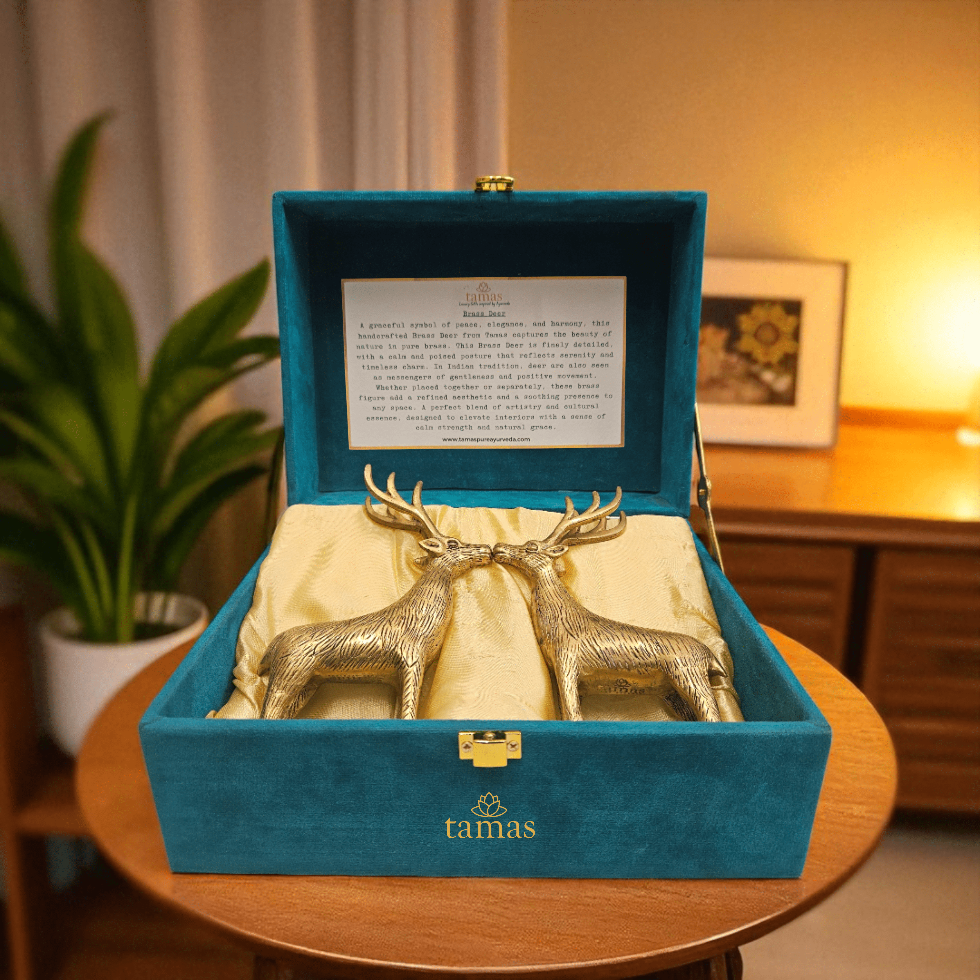 Buy Online Luxury Brass Deer Gift Set | Tamas Handcrafted Decor